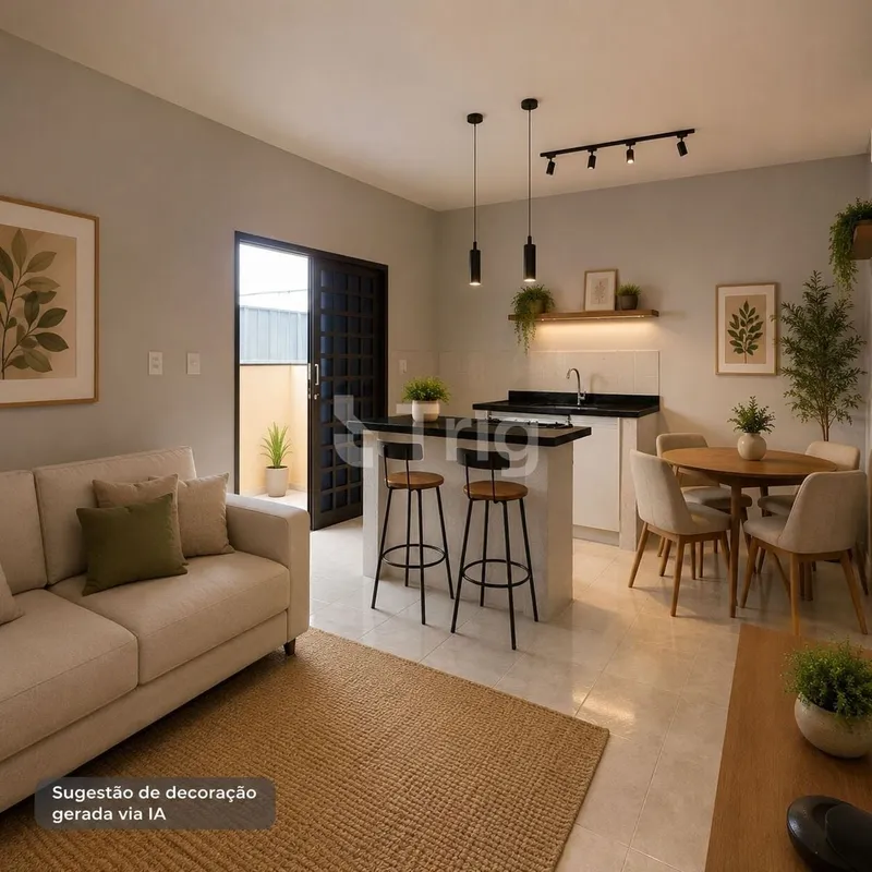 Apartamento funcional de 60 m², com ambientes integrados e bem distribuídos, ide...