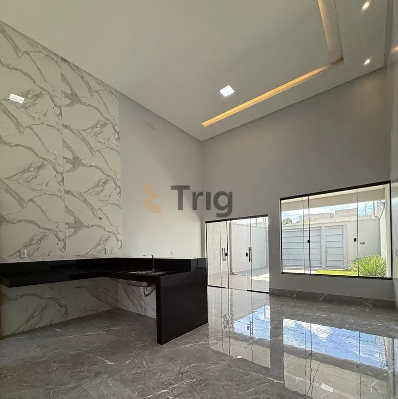 Casa térrea à venda no Residencial Petrópolis, em Goiânia, com 118 m² de área co...
