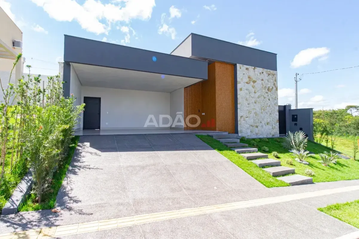 Casa Térrea Moderna à Venda - Condomínio Jardins Bolonha | Senador Canedo - GOVa...