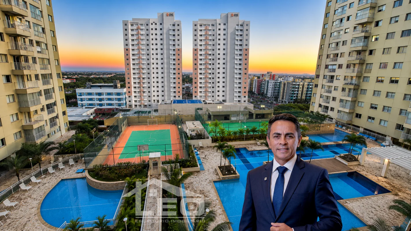 Apartamento de canto com 2 quartos, suíte, planejados e lazer completo em frente...