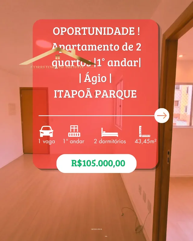 *OPORTUNIDADE!!!**VENDE-SE* apartamento de 2 quartos Original no *Itapoã Parque ...