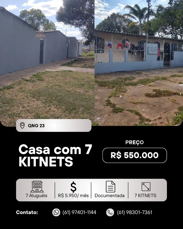 ****** Thiago Cipriano Vende******* 7 casas de 1 quarto cada, cada casa alugada ...