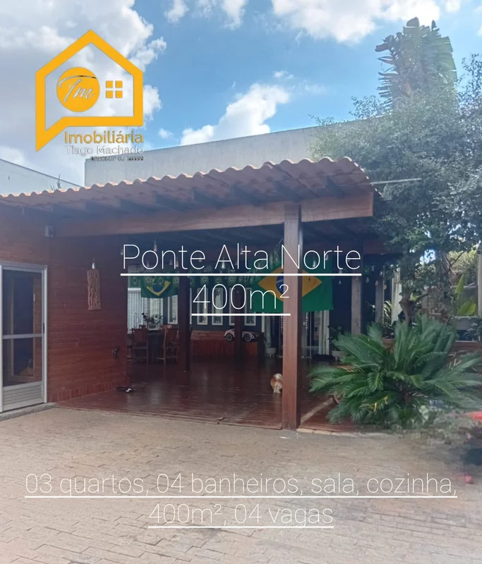 Excelente casa na Ponte Alta Norte - Rua JKEncante-se com esta belíssima casa mo...