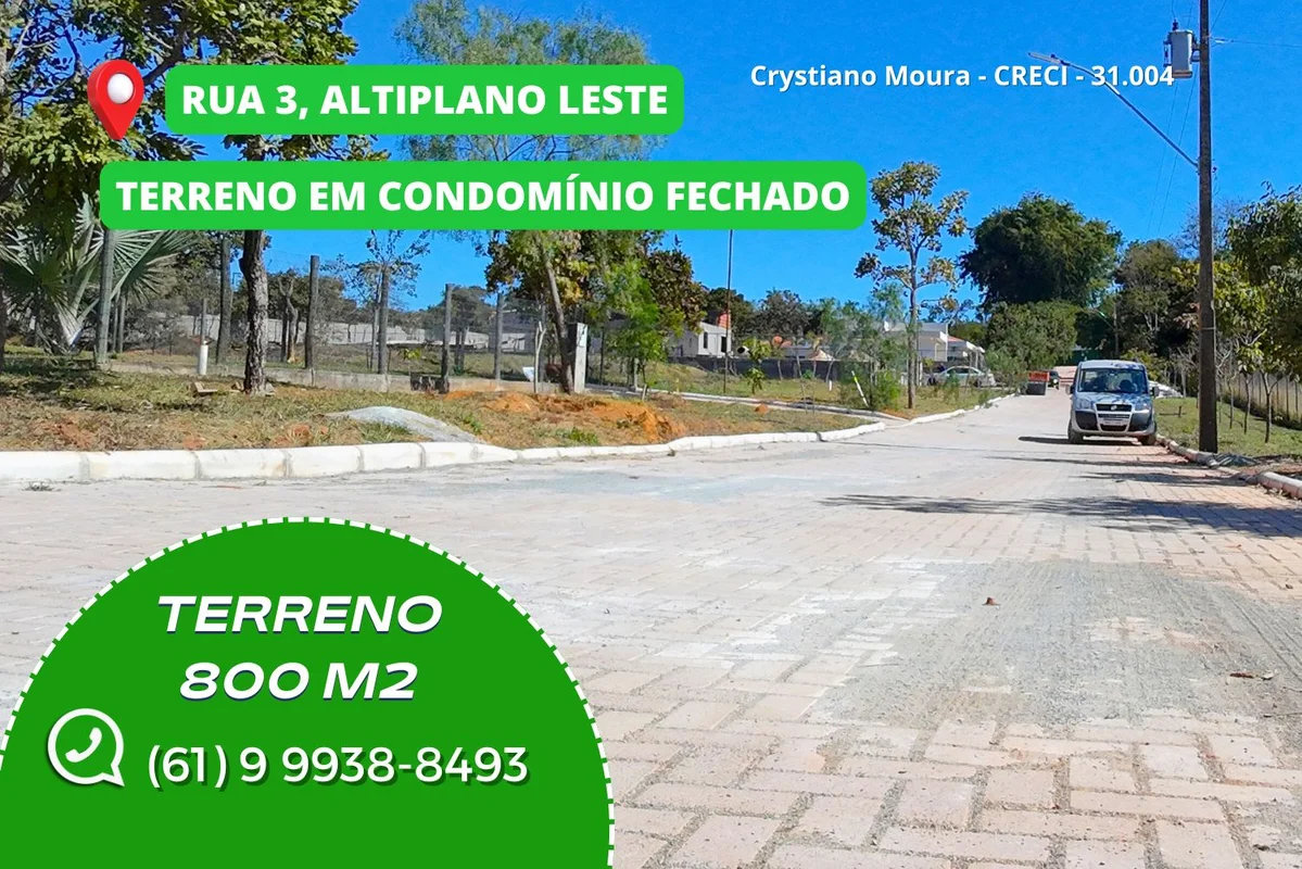 RUA 3 - ALTIPLANO LESTE - A Rua 3 está em obras de calçamento com bloquetes. Apr...