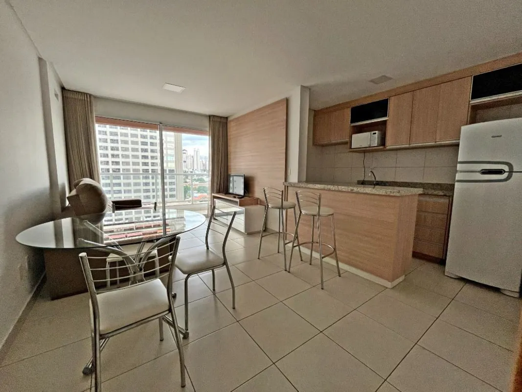 Se você procura um apartamento mobiliado para locação no Setor Oeste, que ofereç...