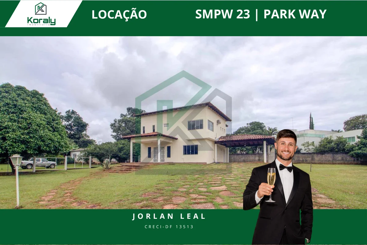 Localização privilegiada no Park WayAmpla metragem com 300 m²Casa distribuída em...