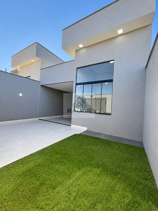 Belíssima casa térrea nova no Solange Park, com projeto moderno de alto padrão,f...