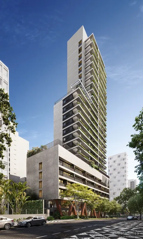 Uapé é um projeto com influências modernistas, que flutua na rua que leva o nome...
