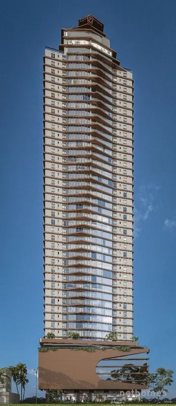 Uma edificação que incorpora o conceito da beleza natural do oceano e a estética...