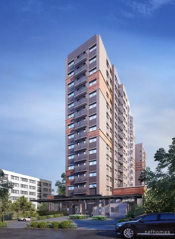 Empreendimento composto por 2 torres residenciais e um mini mall na entrada. 156...