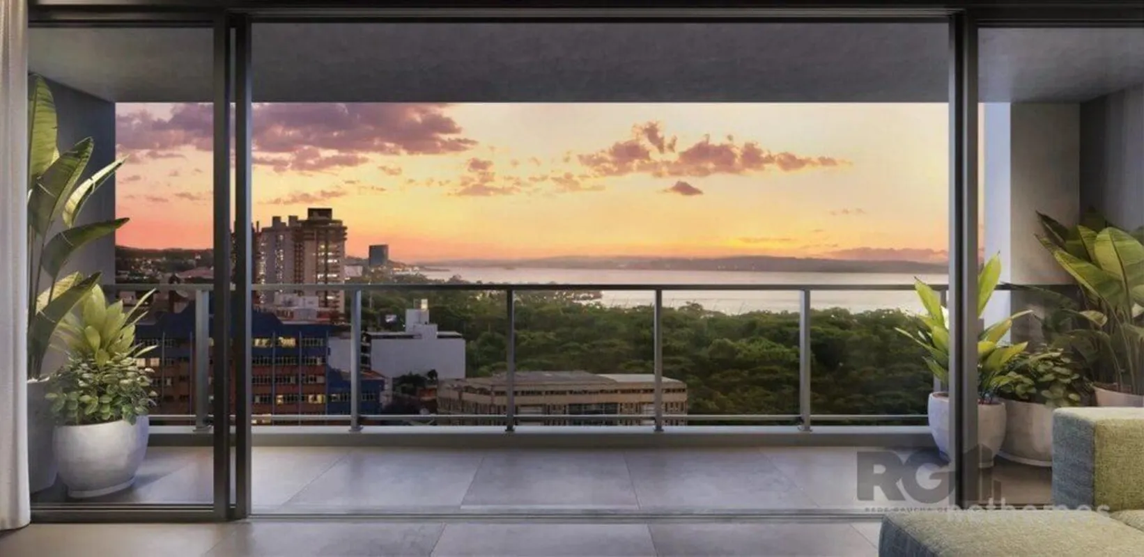 Condomínio Clube Seen Menino Deus, apartamento 3 dormitórios com vista para o ri...