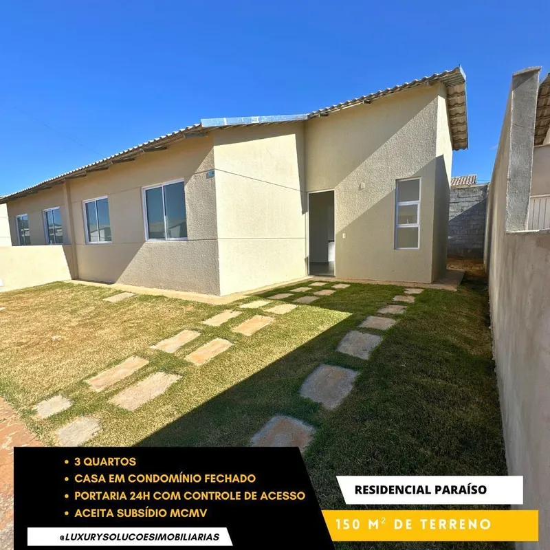 Casa em Condomínio - Reserva do Bosque - Senador Canedo/GO. Residencial Paraíso5...