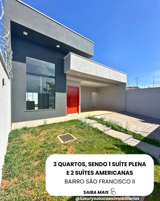 Casa no Bairro São Francisco II - Senador Canedo/GO, próxima ao campo Paraguay, ...