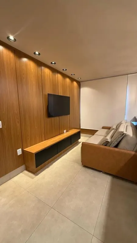 AlugaVaca Brava 53Setor Bueno2 Suites Lavabo65 m2Coberto de armários e ares cond...