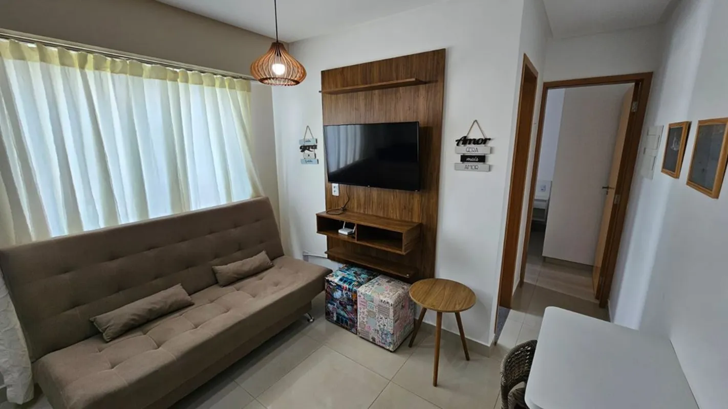# APARTAMENTO MOBILIADO PARA LOCAÇÃO NO RESIDENCIAL FLORES – JARDIM GOIÁSMore co...