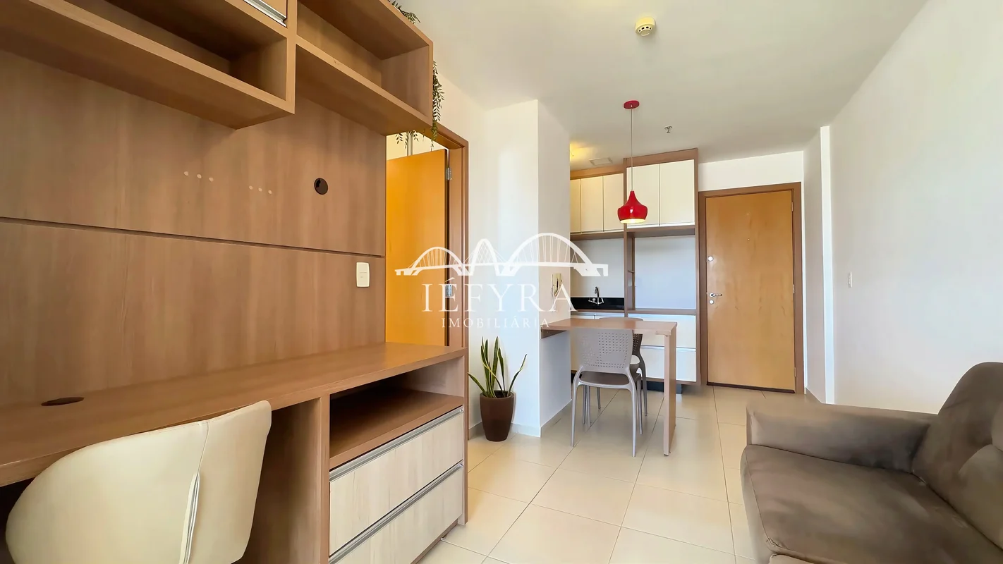 CSG 3 | TAGUA LIFE CENTER – Apartamento de 1 Quarto com Varanda | Mobiliado | Vi...