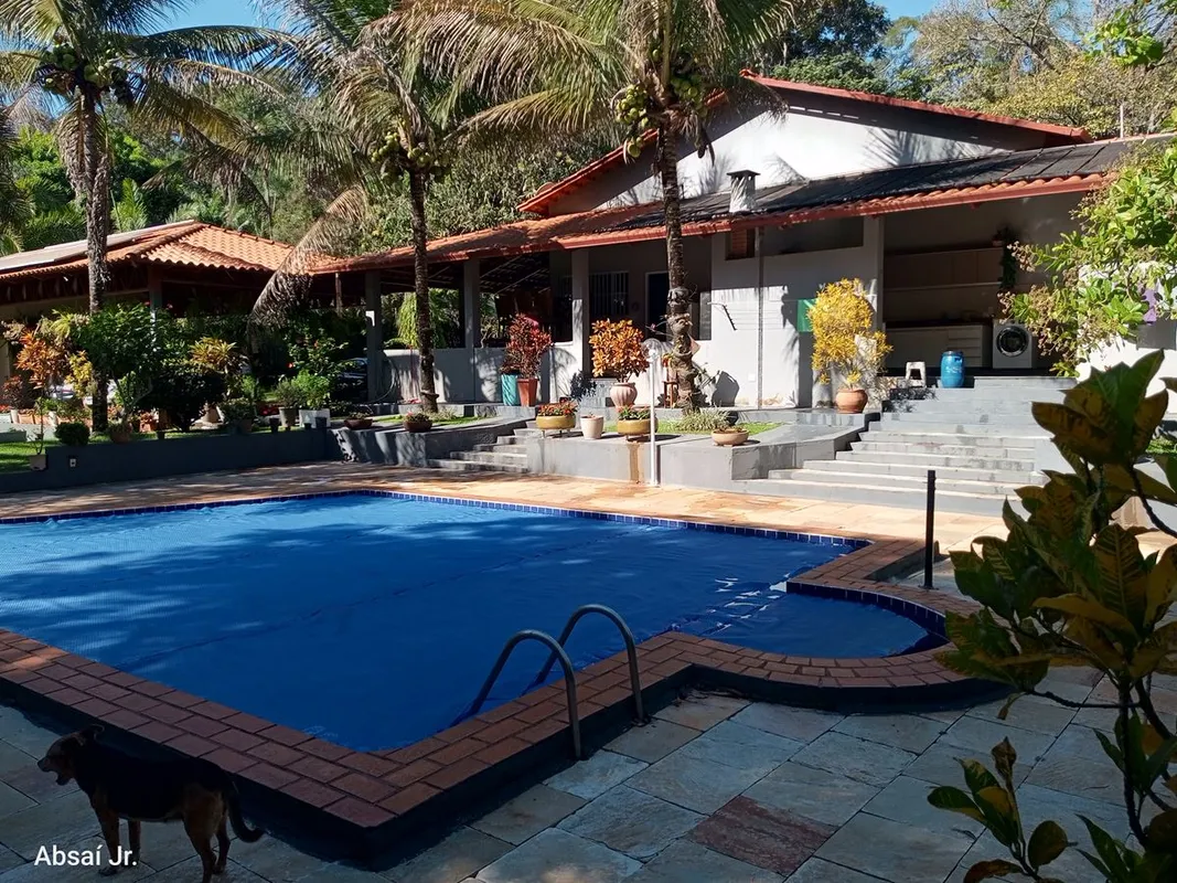 Chácara com 25 mil m², casa de 110 m², totalmente mobiliada, quartos grandes, ar...
