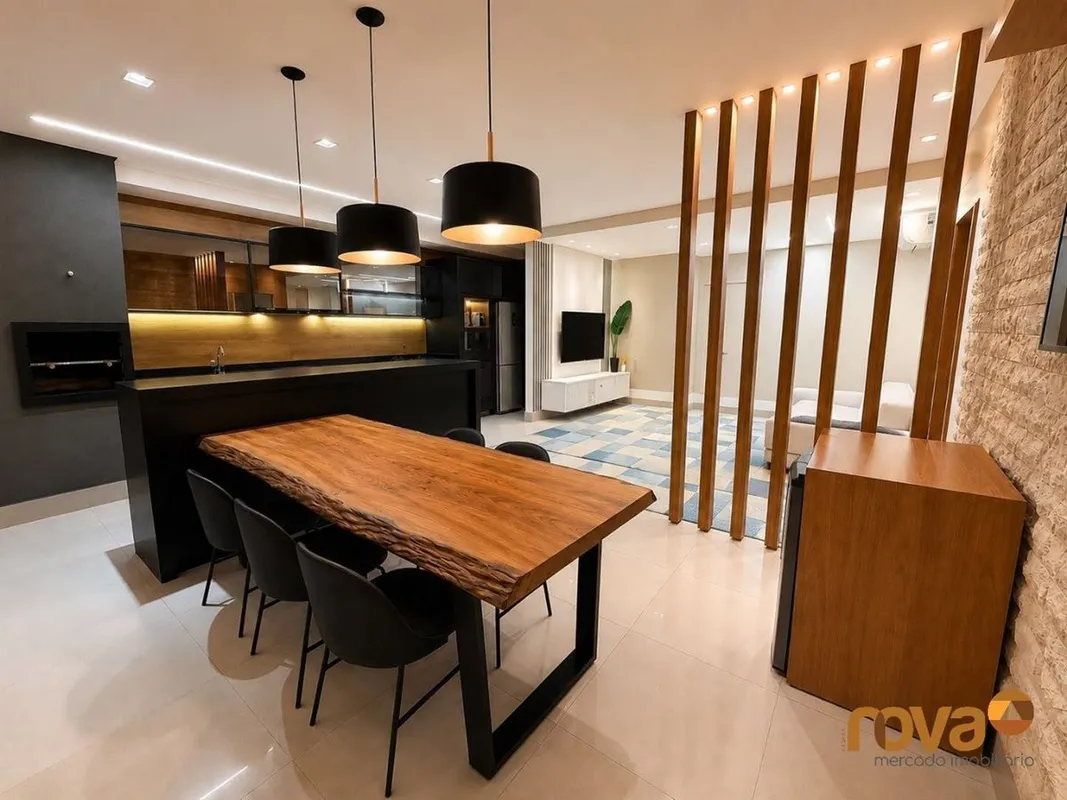 Apartamento mobiliado e decorado com 3 quartos 3 suites no Jardim Atlântico, And...