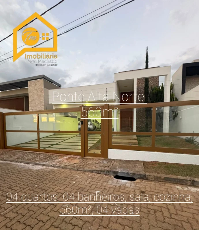 Excelente casa na Ponte Alta Norte – Próxima ao Condomínio FênixAlto padrão, con...