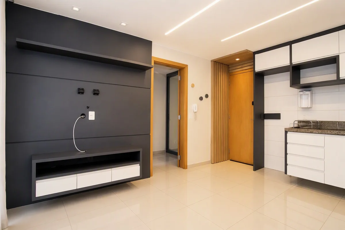 ESPECIFICAÇÕES DO IMÓVEL:Apartamento de 1 quarto, com 44m² muito bem distribuído...