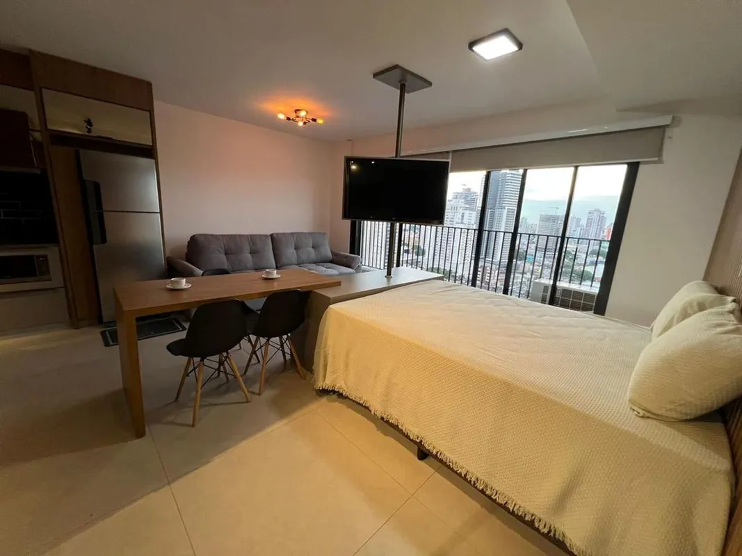 Este Flat/Studio mobiliado, com Ã¡rea privativa de 41.49mÂ² , foi cuidadosamente...