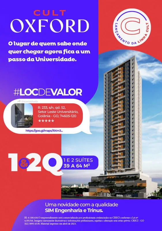 Este flat está localizado no bairro Setor Leste Universitário, em Goiânia. O imó...