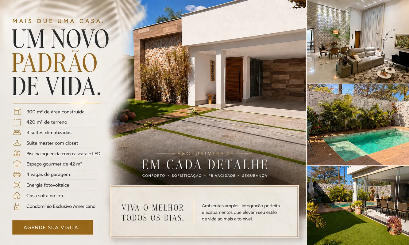 Seu próximo endereço não precisa ser apenas uma casa. Pode ser o padrão de vida ...