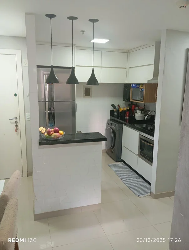 APARTAMENTO BERCY VILLAGE 01 quarto de 35m2cozinha americana com armarios planej...