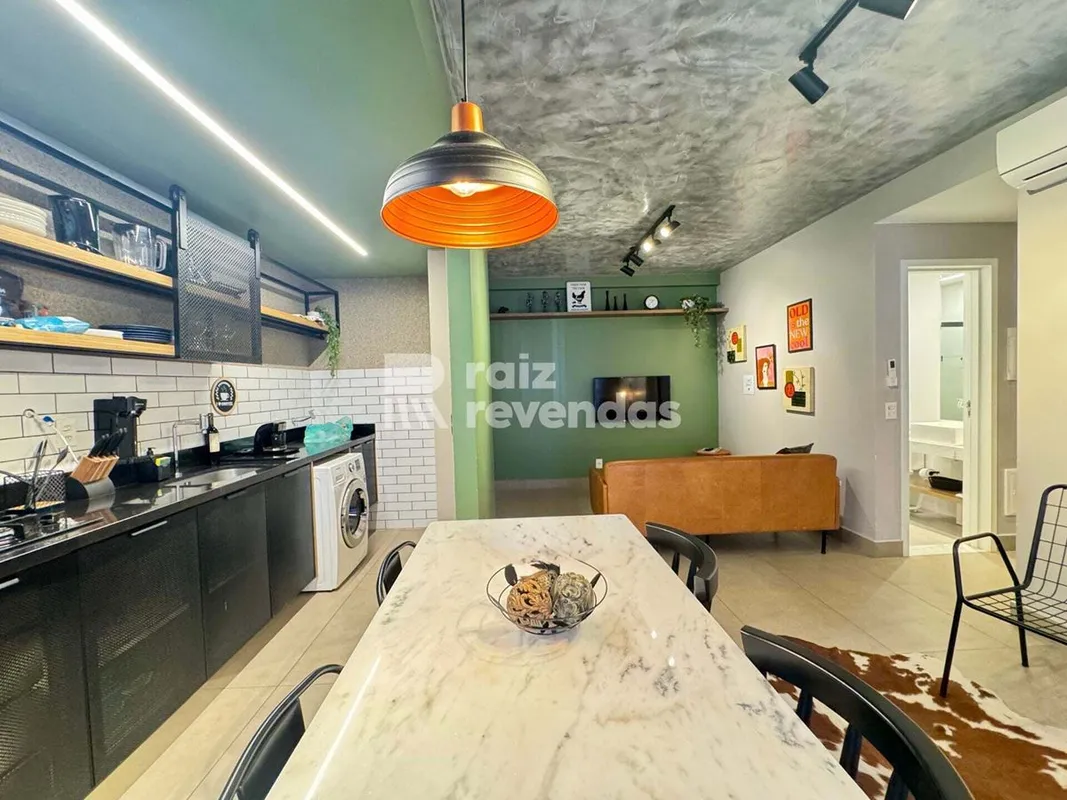 Apartamento mobiliado à venda no ID Vida Urbana, no Setor Oeste, com 67 m², dois...