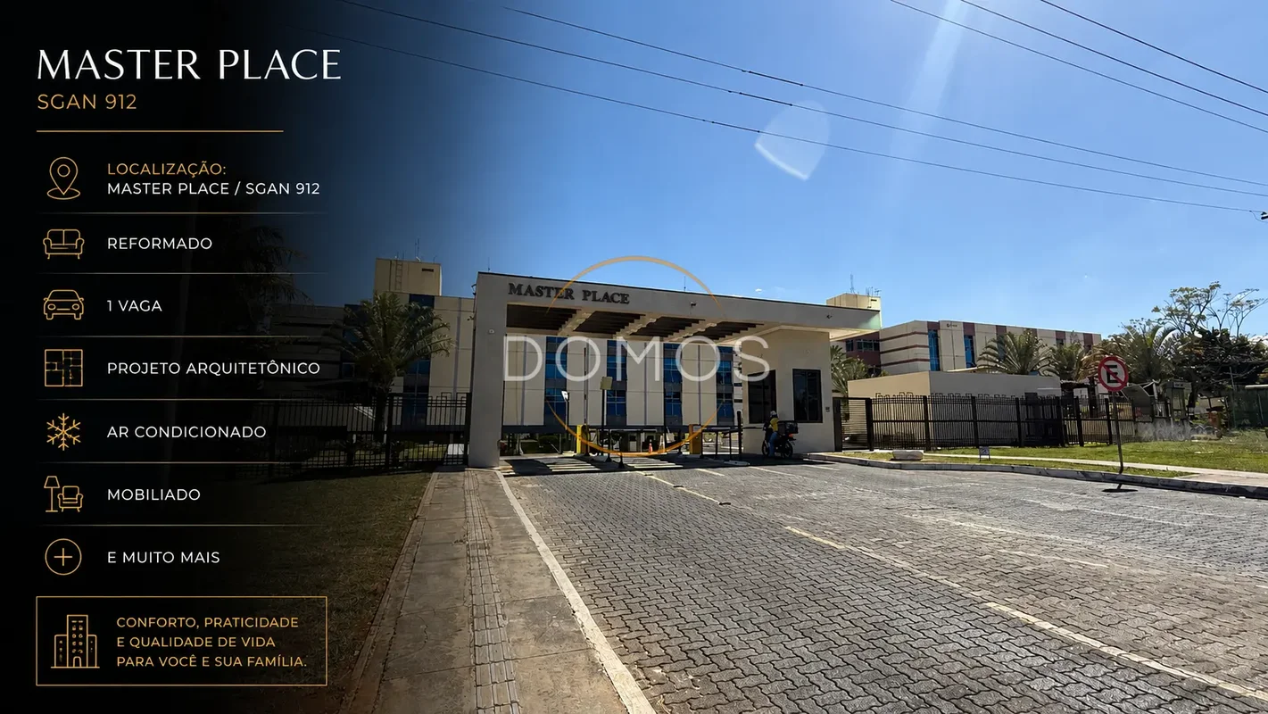 APARTAMENTO 1 QUARTO À VENDA – SGAN 912 | MASTER PLACE | ASA NORTEExcelente opor...