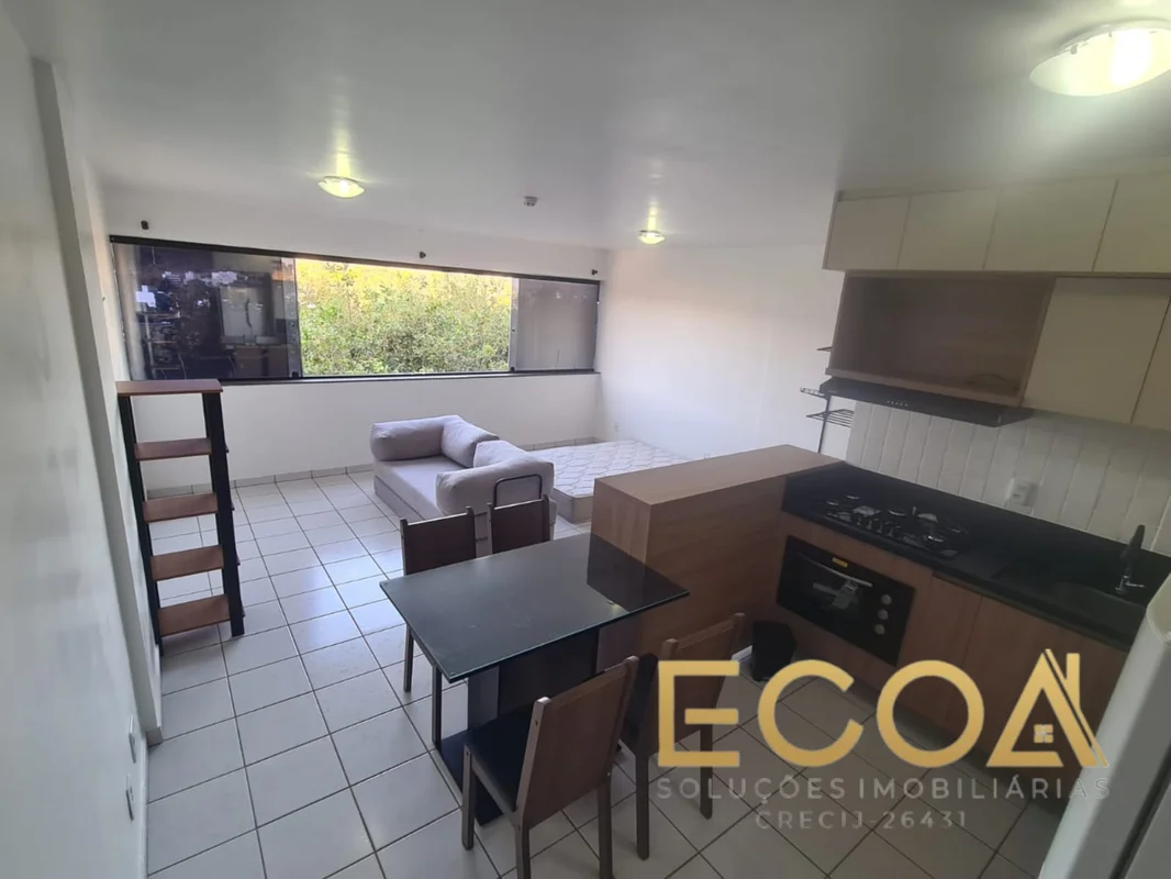 Kitnet Semi Mobiliada para Locação | Piscina e Vaga de Garagem | Edifício Millen...