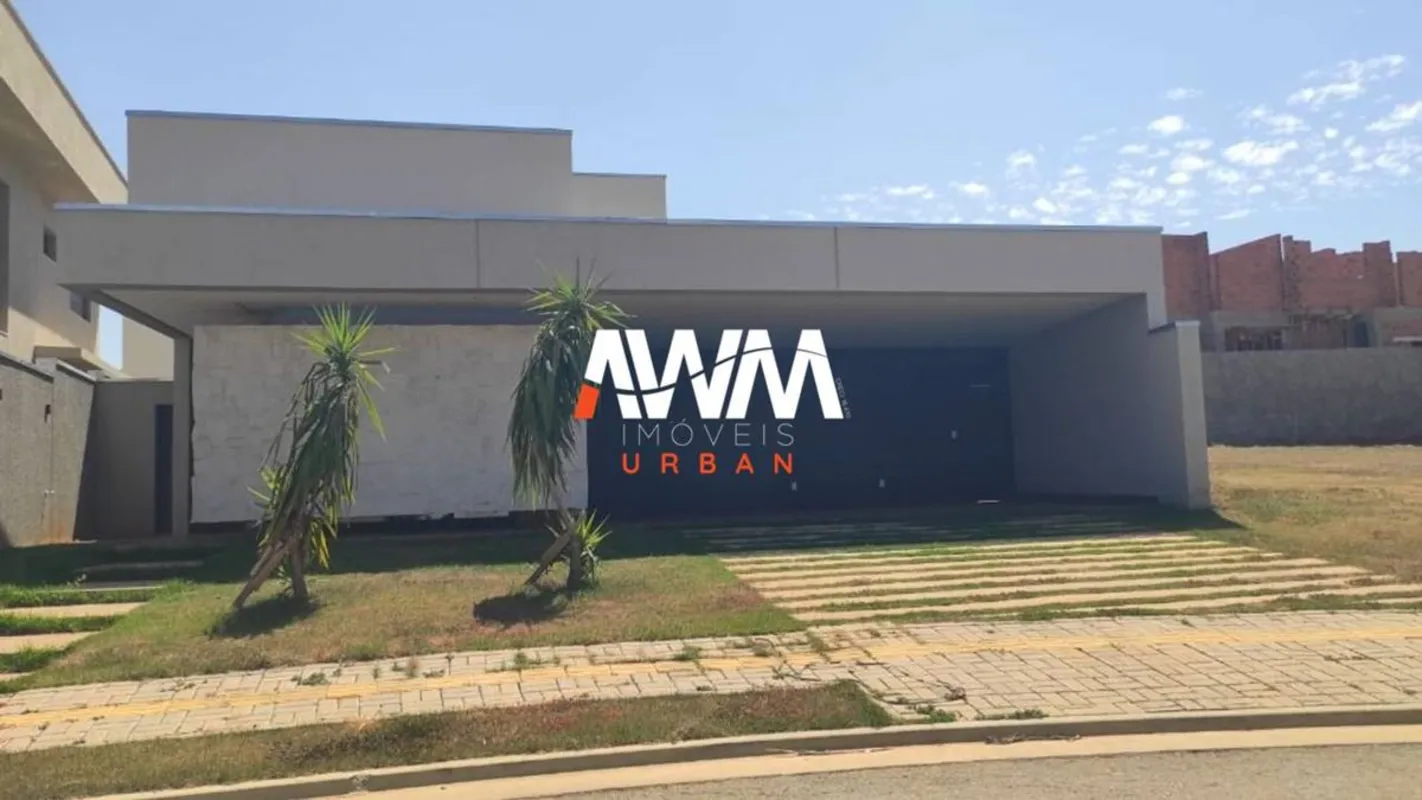 Venda de casa em condomínio fechado Jardins Bolonha, casa térrea, sala com dois ...