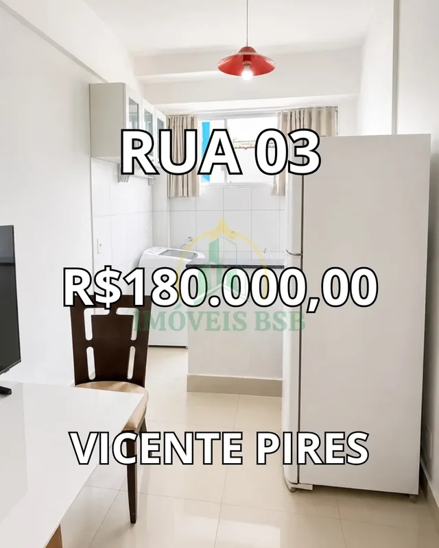 APARTAMENTO À VENDA – RUA 03 | VICENTE PIRES R$ 180.000,00 Excelente oportunidad...