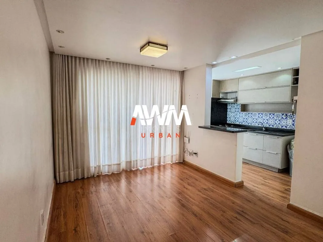 Apartamento com 56 m², 2 quartos sendo 1 suíte, sala para 2 ambientes, sacada co...