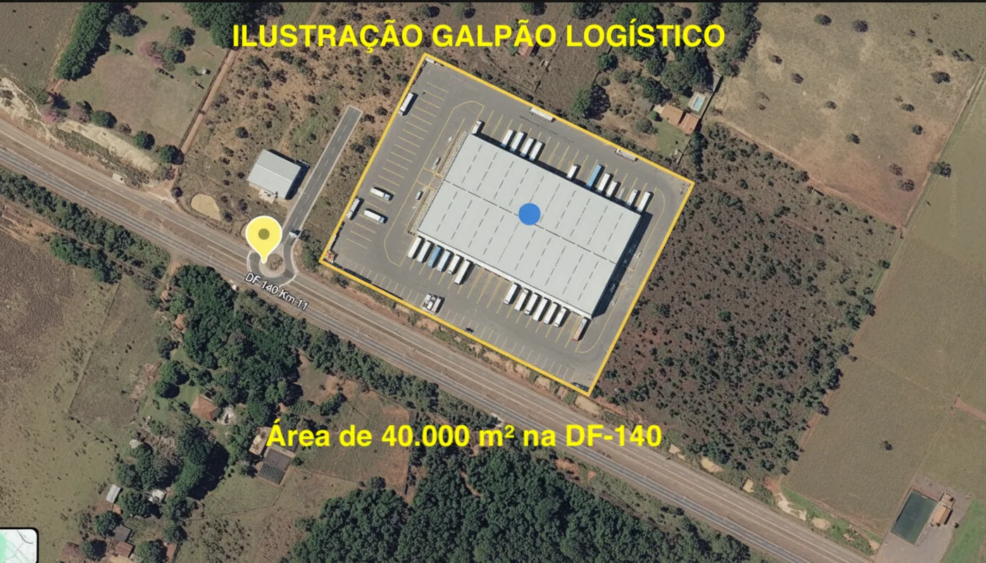 — Área de 40.000 m² na DF-140 (Km 11)O Futuro do seu Negócio no Eixo de Expansão...