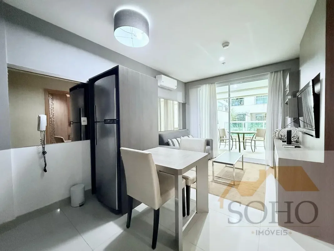 Soho Imóveis aluga lindo apartamento de 1 quarto finamente decorado no melhor co...