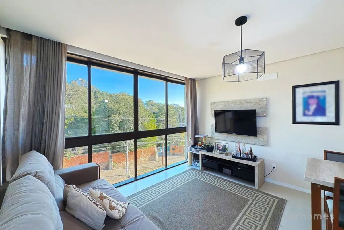 Com 46 m² privativos, este moderno apartamento de 1 dormitório se destaca pelos ...