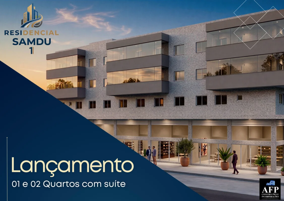 - LANÇAMENTO — APTO DE 1 / 2 QTOSAVENIDA SAMDU NORTE — QNC 03RESIDENCIAL SAMDU I...