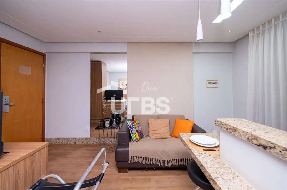 COD U-0033120 - Apartamento - Venda no Setor Oeste - 1 Quarto Mobiliado - Pr-xim...