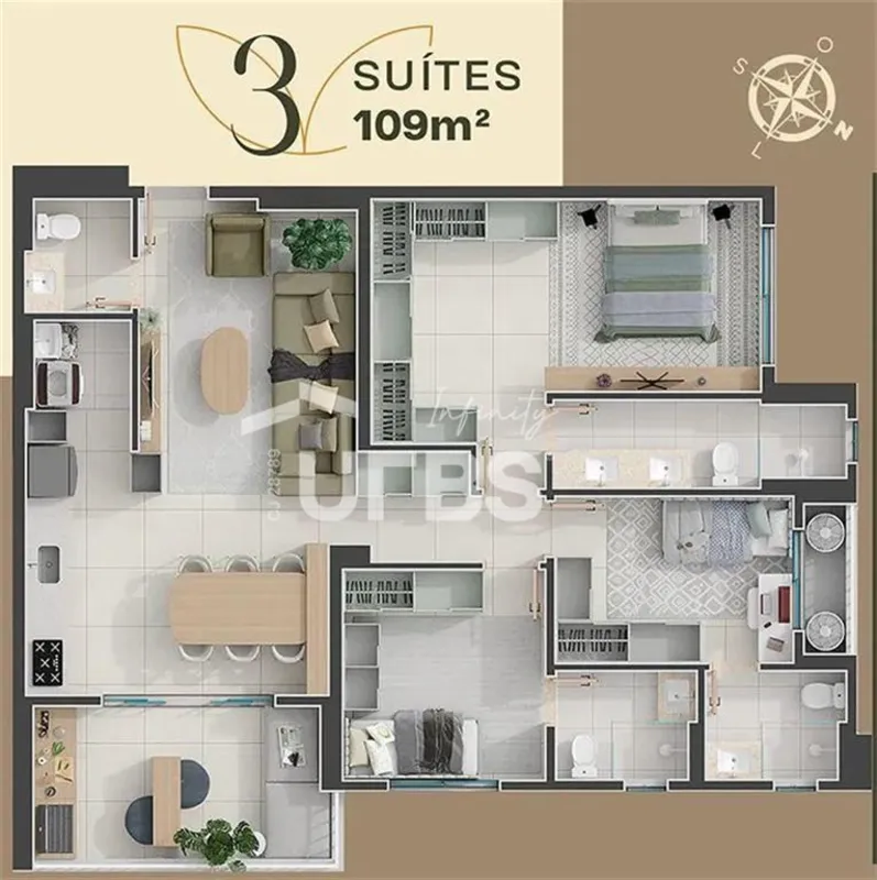 COD U-0028228 - Seu Novo Horizonte de Luxo no Jardim Am-rica: Apartamentos de 3 ...
