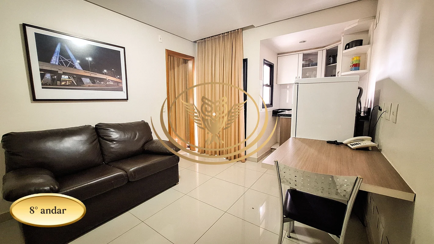 Apartamento mobiliado de 33 m² no Crystal Place, no Setor Pedro Ludovico, em Goi...
