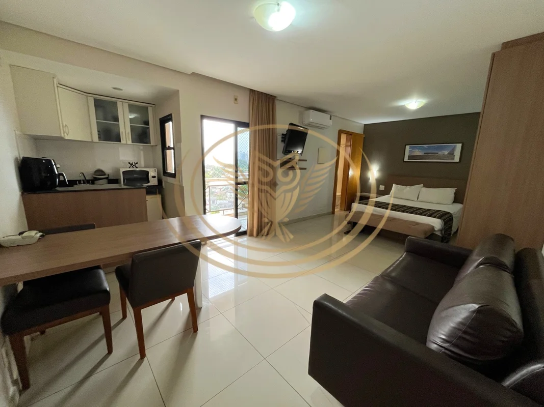 Apartamento mobiliado de 33 m² no Crystal Place, no Setor Pedro Ludovico, em Goi...
