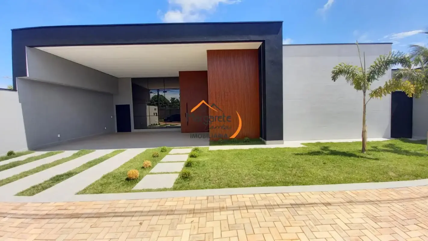 Imobiliária Margarete Corrêa vende casa nova e moderna com 3 suítes no Condomíni...