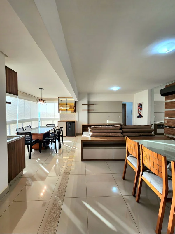 Apartamento Mobiliado com 113m² de área privativa, 3 suítes + lavabo, sala 2 amb...