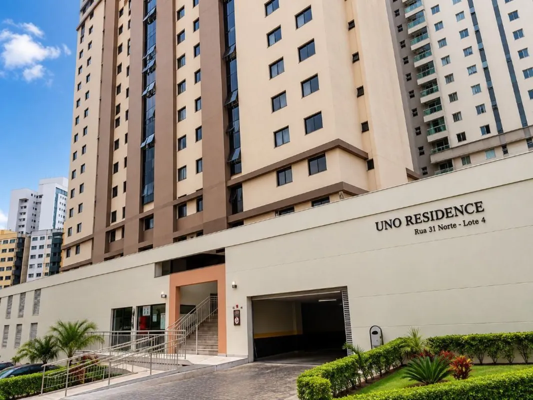 APARTAMENTO 1 QUARTO SEMIMOBILIADO COM LAZER COMPLETO ÁGUAS CLARASUno ResidenceR...
