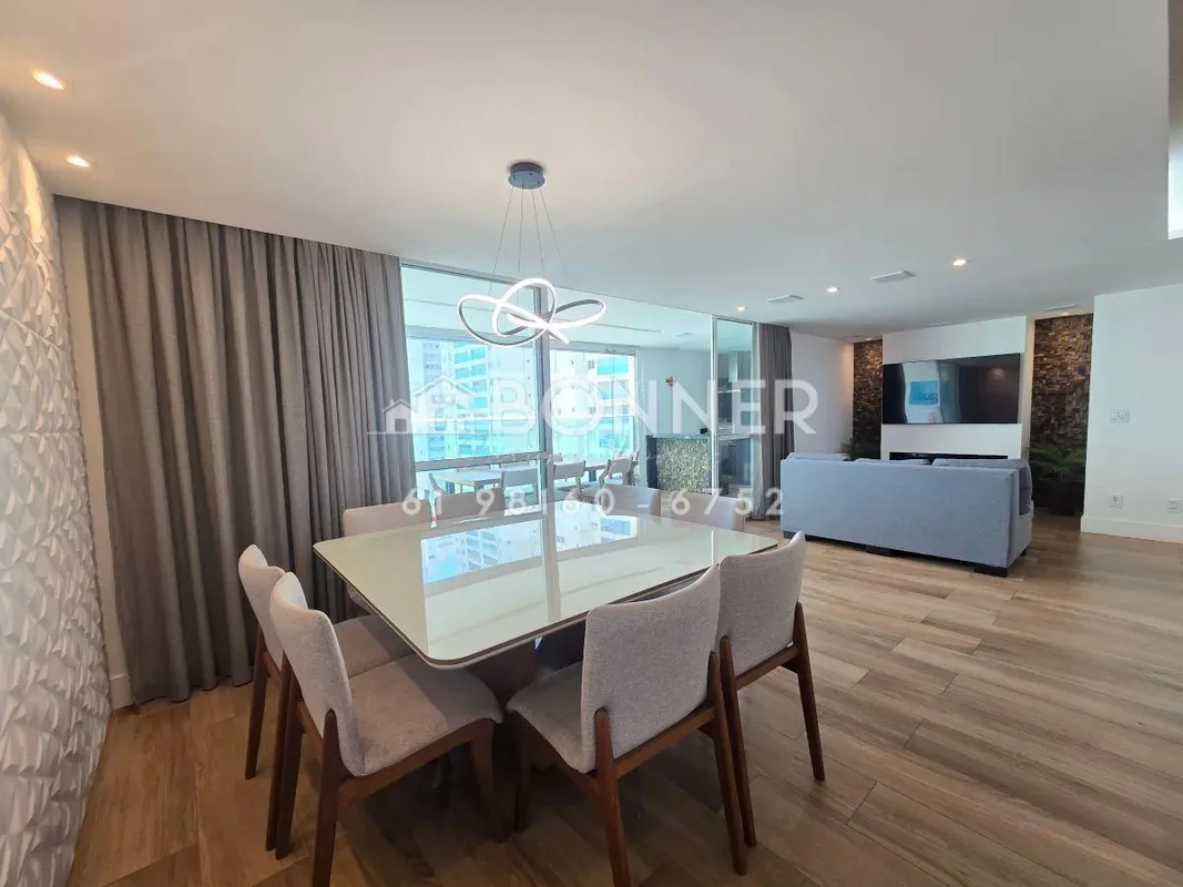 Península Lazer Resort Águas Claras – 180m², Vista Livre e 3 Vagas Soltas4 SUÍTE...
