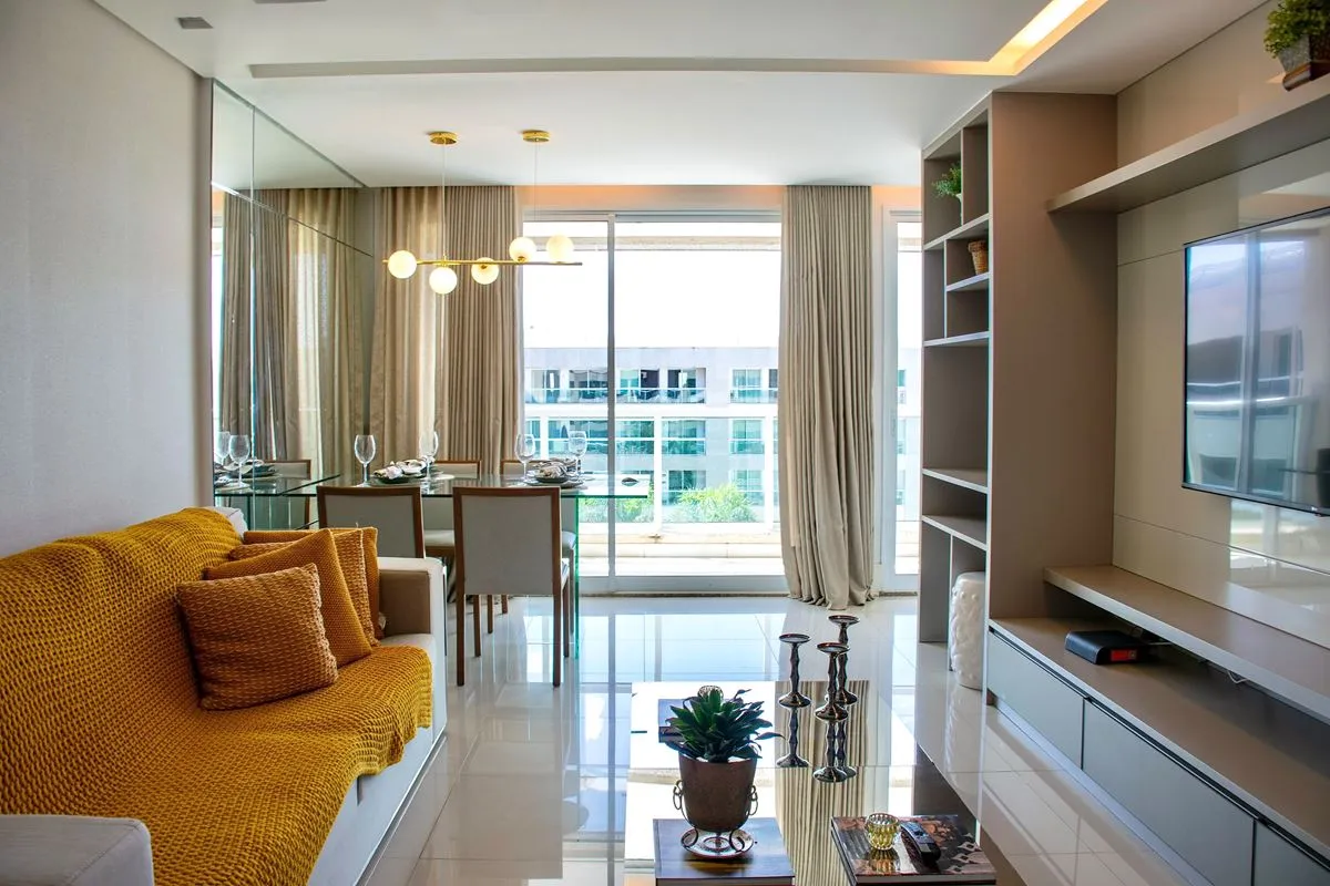 Apartamento com vista privilegiada para o lago, conforto e praticidade no condom...