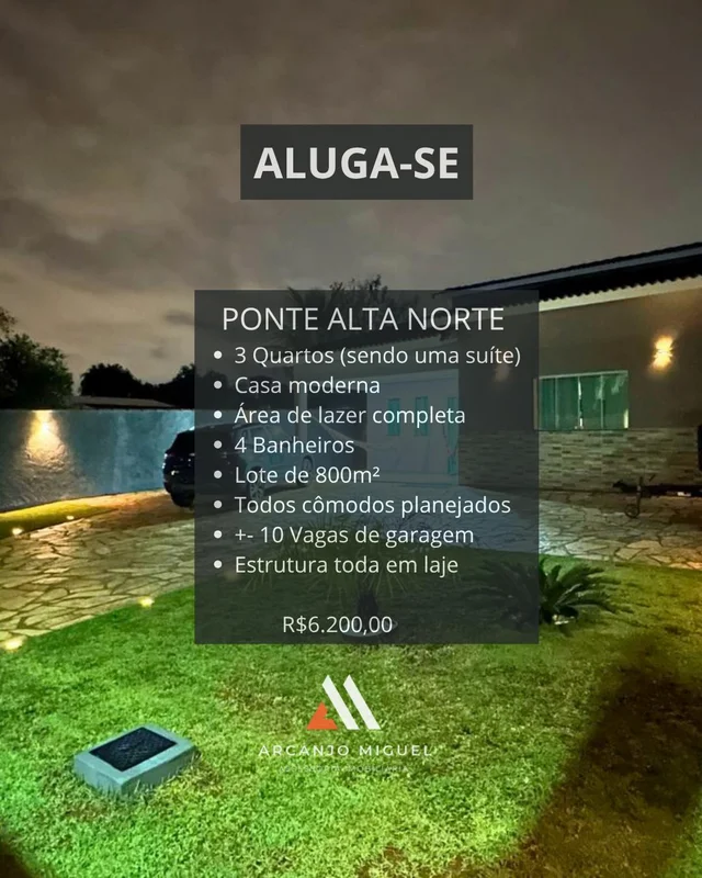 ?? ALUGA-SE — EXCELENTE CASA DE ALTO PADRÃO?? DF-475 | Condomínio fechado | Gama...