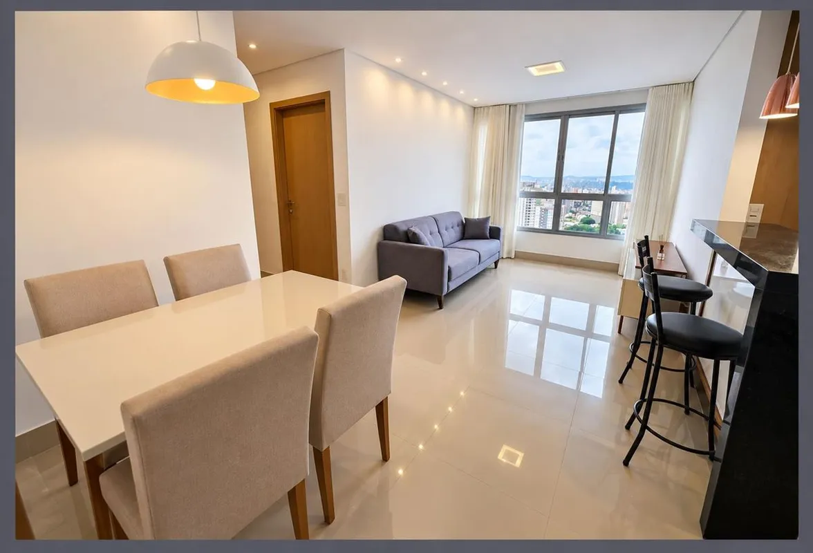 65,11 m² | 2 quartos | 2 banheiros | 1 vaga + 1 vaga para motoApartamento no 33º...