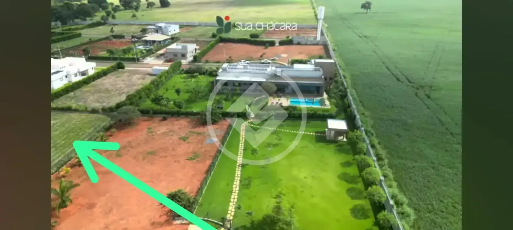 Excelente Terreno dentro do Condomínio de Chácara Recanto Paraiso na cidade de G...